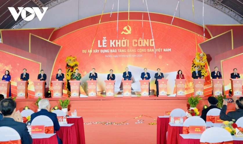 Party chief attends groundbreaking of Communist Party of Vietnam Museum project